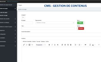 Site web avec CMS